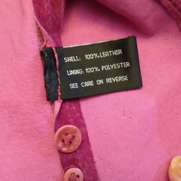Pink Washable Genuine Suede, Cap Sleeve Top, Arden B, Vintage (mid 90s) Size XS - Picture 13 of 16